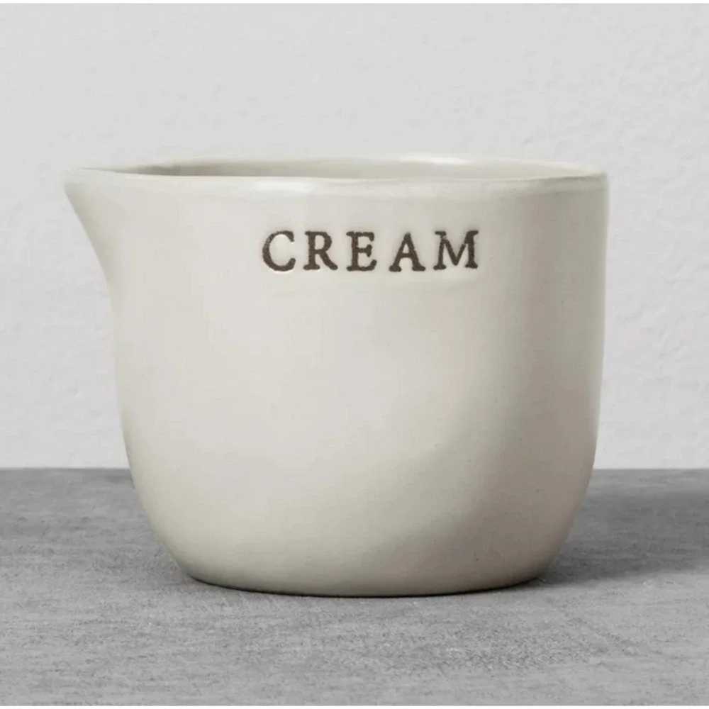 Hearth Hand Magnolia Stoneware Cream‎ Pitcher Farmhouse Kitchen Discontinued